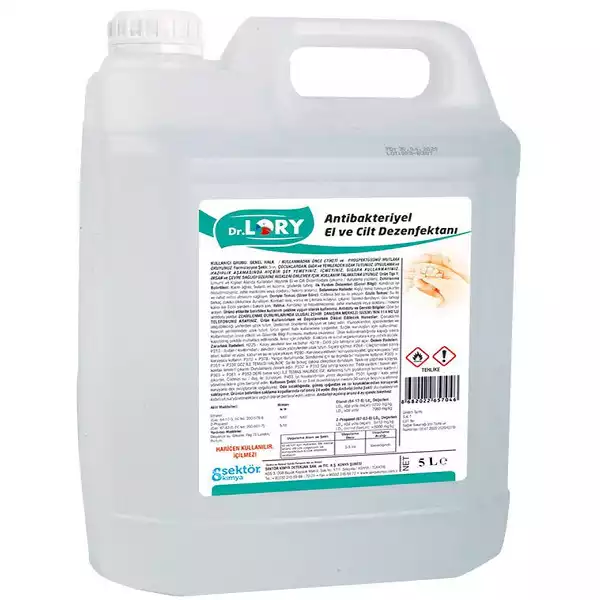 DR.LORY ANTİBAKTERİYEL EL VE CİLT DEZENFEKTANI 5 LT